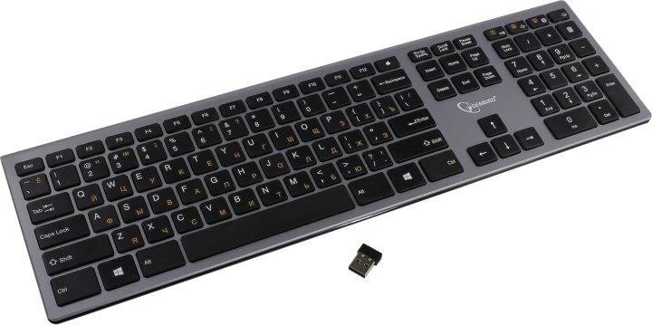 Клавиатура Gembird KBW-1 USB 104КЛ беспроводная - фото 1 - id-p211091549