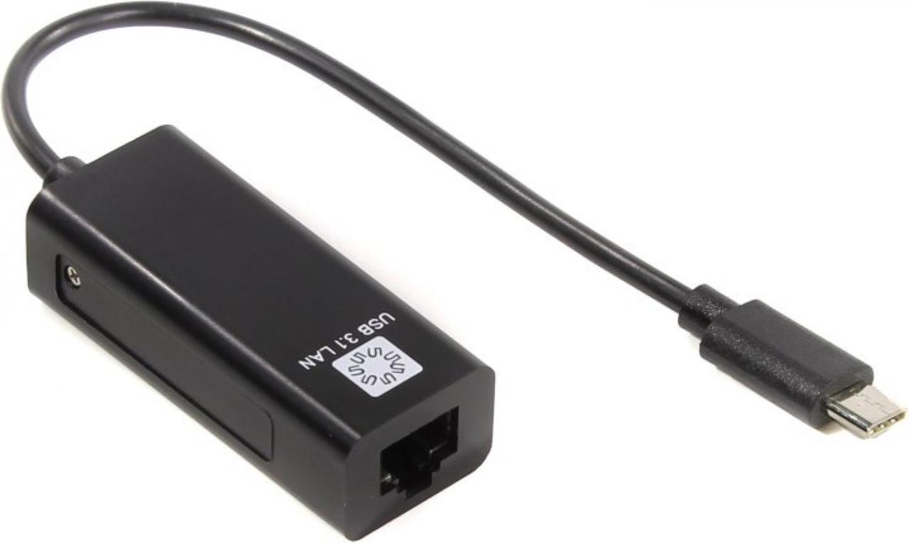 5bites UA3C-45-08BK адаптер USB-C -- UTP 100Mbps - фото 1 - id-p211091608