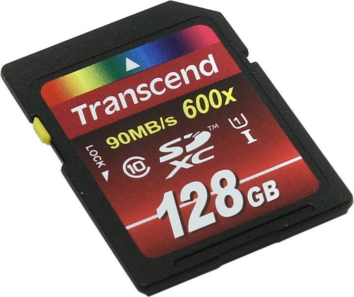 Карта памяти Transcend TS128GSDXC10U1 SDXC Memory Card 128Gb UHS-I Class10 - фото 1 - id-p212725335