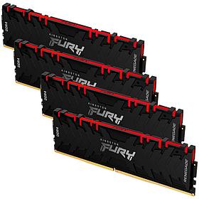 Память оперативная Kingston 64GB 3600MHz DDR4 CL16 DIMM (Kit of 4) 1Gx8 FURY Renegade RGB