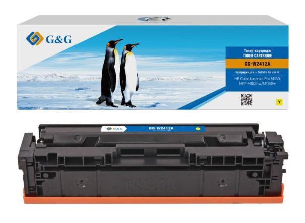 Картридж лазерный G&G GG-W2412A желтый (850стр.) для HP Color LaserJet Pro M155;MFP M182nw/M183fw - фото 1 - id-p212725445