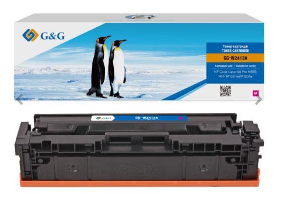 Картридж лазерный G&G GG-W2413A пурпурный (850стр.) для HP Color LaserJet Pro M155;MFP M182nw/M183fw - фото 1 - id-p212725446