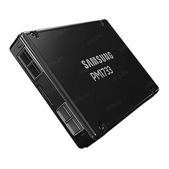 Твердотельный накопитель Samsung Enterprise SSD, 2.5"(SFF), PM1733 EVT2, 3840GB, NVMe, U.2(SFF-8639), PCIe