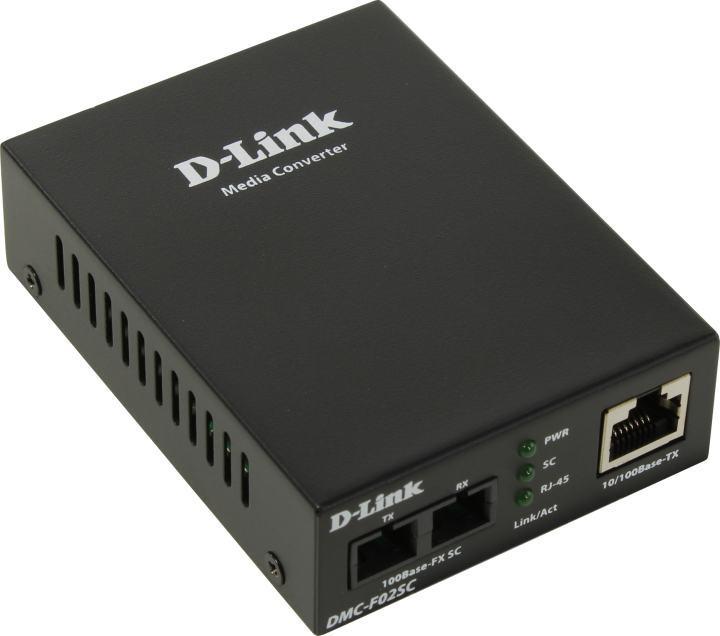 Конвертер D-Link DMC-F02SC /B1A 100Base-TX to MM 100Base-FX конвертер (1UTP 1SC) - фото 1 - id-p212701277