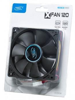 Вентилятор Deepcool XFAN 120 120x120x25mm 3-pin 4-pin (Molex)24dB 180gr Ret - фото 1 - id-p203910008