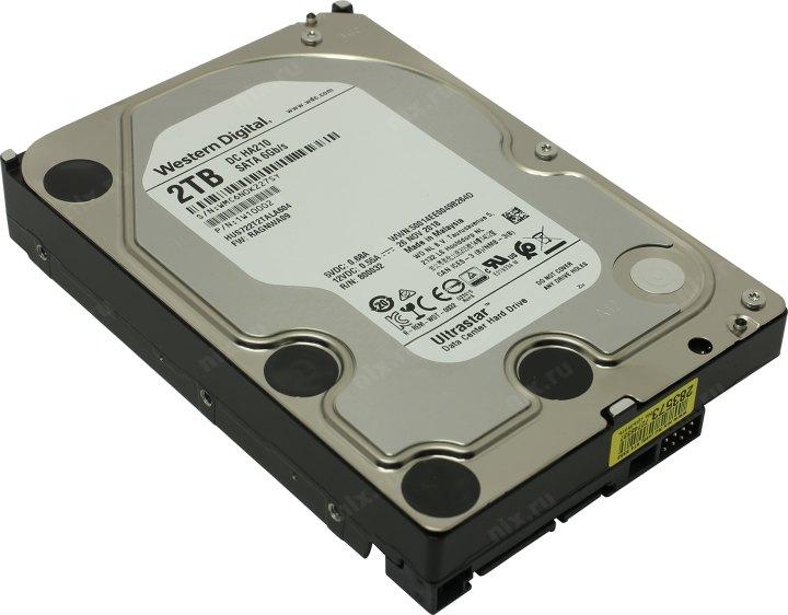 Жёсткий диск HDD 2 Tb SATA 6Gb/s Western Digital/HGST Ultrastar 7K2 HUS722T2TALA604 3.5" 7200rpm 128Mb - фото 1 - id-p203911423