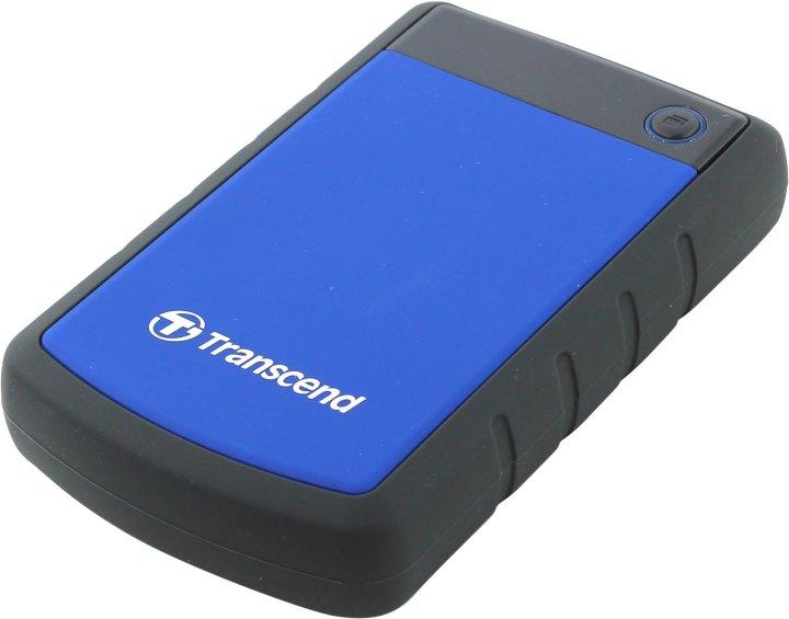 Transcend Portable HDD 2Tb StoreJet TS2TSJ25H3B {USB 3.0, 2.5", blue} - фото 1 - id-p212702872