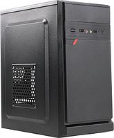 Exegate EX283058RUS Корпус Minitower ExeGate BAA-106 Black, mATX, AAA400, 80mm, 2*USB, Audio