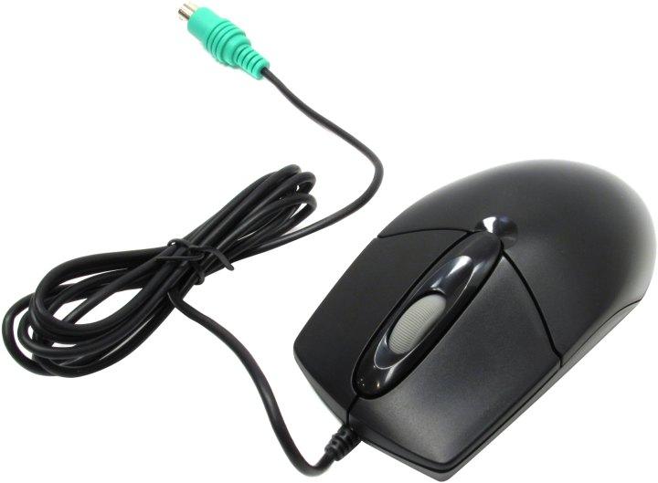 Манипулятор A4Tech Optical Mouse OP-720-Black (RTL) PS/2 3btn+Roll - фото 1 - id-p214267482