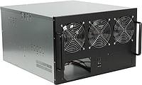 Exegate EX270770RUS Корпус для майнинга Exegate Pro 6-470 без БП, 2*USB, 3*fan 120мм, места под: 6 видеокарт,