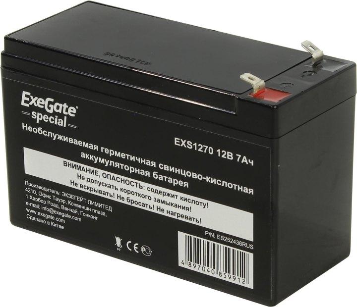 Аккумулятор Exegate Special EXS1270/DT1207 (12V 7Ah) ES252436RUS - фото 1 - id-p211091988