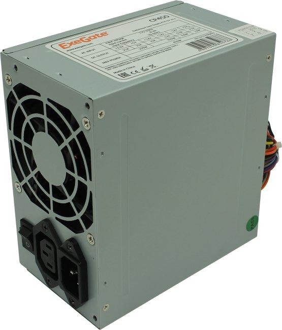 Exegate EX172785RUS Блок питания 450W Exegate CP450 OEM, ATX, 8cm fan, 24+4pin, 3*SATA, 1*FDD, 2*IDE - фото 1 - id-p212711102