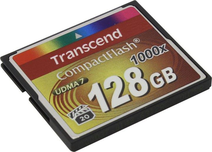 Карта памяти Transcend TS128GCF1000 128GB CompactFlash 1000x - фото 1 - id-p212712776