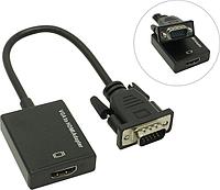 Конвертер Espada HCV0201 VGA to HDMI Converter (VGA(15M)+Jack3.5--HDMI 19F) (44083)