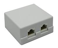 5bites LY-SB02-A Розетка внешняя RJ-45 5e кат., 2порт.