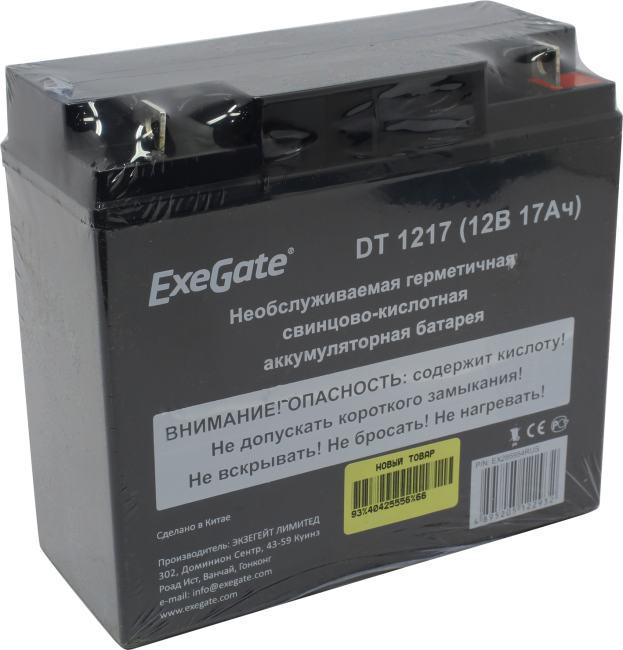 Аккумулятор Exegate DT 1217 (12V 17Ah) для слаботочных систем EX285954RUS - фото 1 - id-p211092083