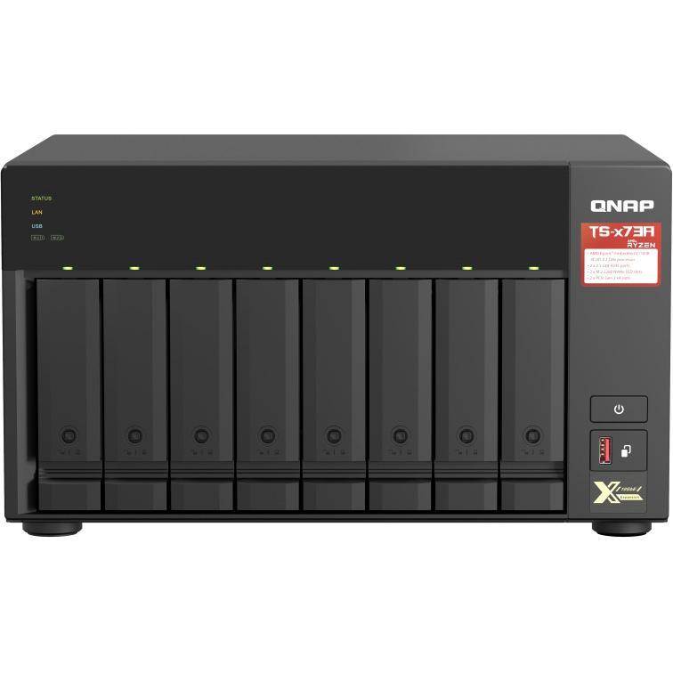 Сетевое хранилище NAS Qnap TS-873A-8G 8-bay настольный Ryzen V1500B - фото 1 - id-p212727380