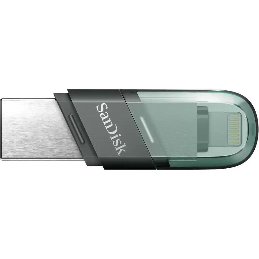 Накопитель SanDisk iXpand Flip for iPhone and iPad SDIX90N-128G-GN6NE USB 3.1/Lightning Flash Drive 128Gb - фото 1 - id-p217333249