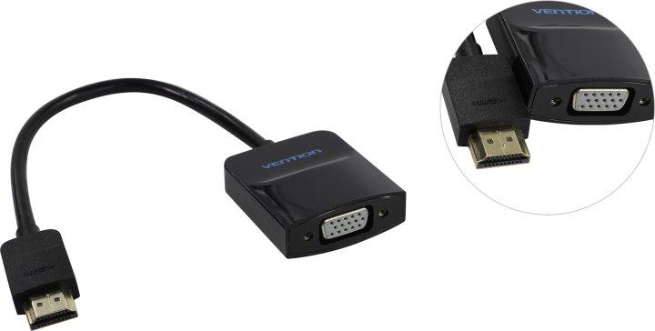 Мультимедиа конвертер Vention HDMI VGA + аудио - фото 1 - id-p203914293