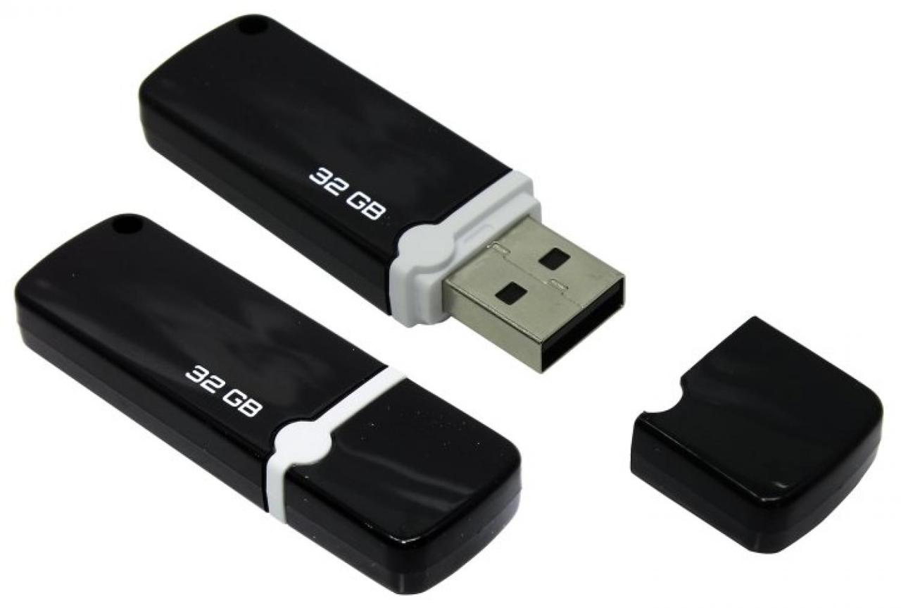 Накопитель Qumo Optiva QM32GUD-OP2-Black USB2.0 Flash Drive 32Gb (RTL) - фото 1 - id-p203919090