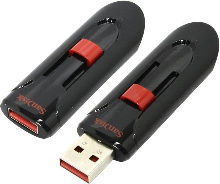 Накопитель SanDisk Cruzer Glide SDCZ60-128G-B35 USB2.0 Flash Drive 128Gb (RTL) - фото 1 - id-p204272482