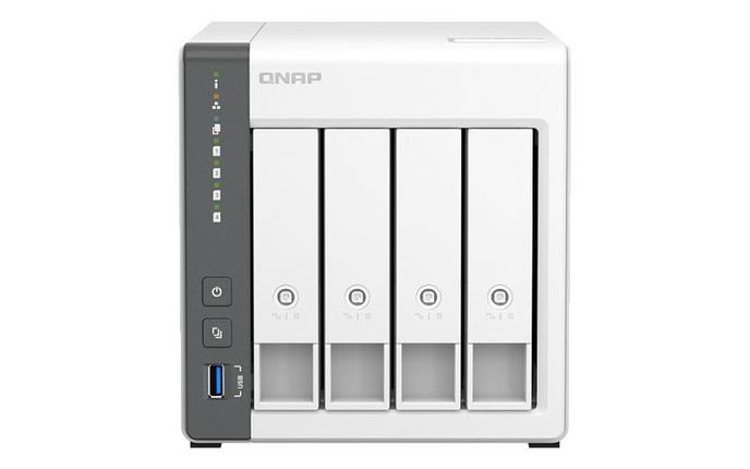 Сетевое хранилище без дисков channel QNAP D4 NAS 4 HDD trays.ARM 4-core Cortex-A55 2.0GHz, RAM 4 GB (max),, фото 2