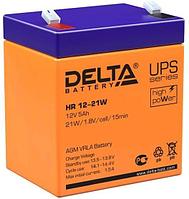 Аккумуляторная батарея Delta. Battery DELTA HR 12-21 W (12V 5Ah), 12V voltage, 5A*h capacity, 151x52x99mm,