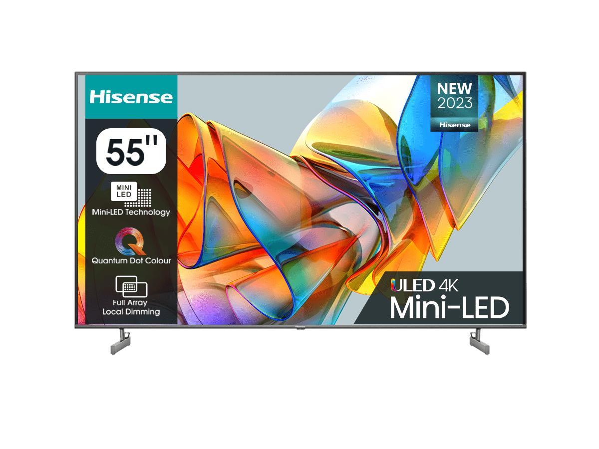 Телевизор LED Hisense 55" 55U6KQ темно-серый 4K Ultra HD 120Hz DVB-T DVB-T2 DVB-C DVB-S DVB-S2 USB WiFi Smart - фото 1 - id-p216230299