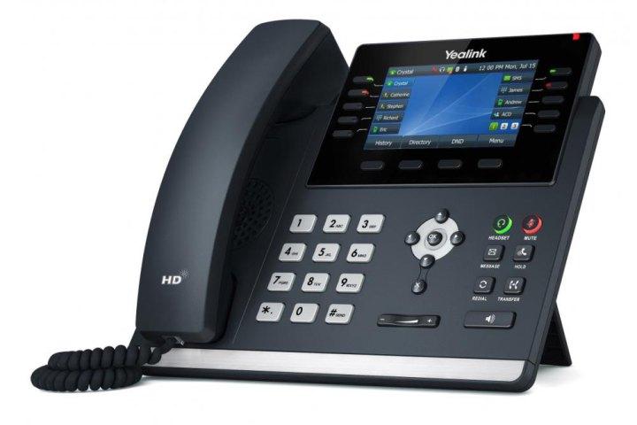YEALINK SIP-T46U SIP-телефон, цветной экран, 2 порта USB, 16 аккаунтов, BLF, PoE, GigE, без БП - фото 1 - id-p211090150