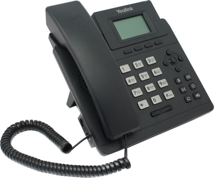 Yealink SIP-T30P Телефон SIP 1 линия, PoE, БП в комплекте - фото 1 - id-p211090154