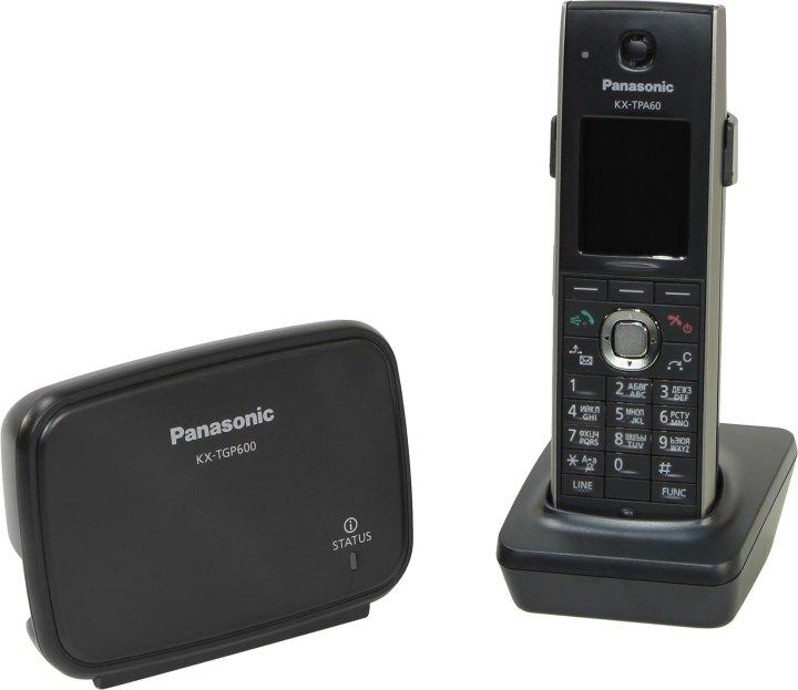 Телефон Panasonic KX-TGP600RUB Black (SIP DECT) до 8 трубок - фото 1 - id-p211090160