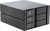 Procase T3-203-SATA3-BK {Hot-swap корзина 3 SATA3/SAS 6Gb (черный) hotswap trayless aluminium mobie rack