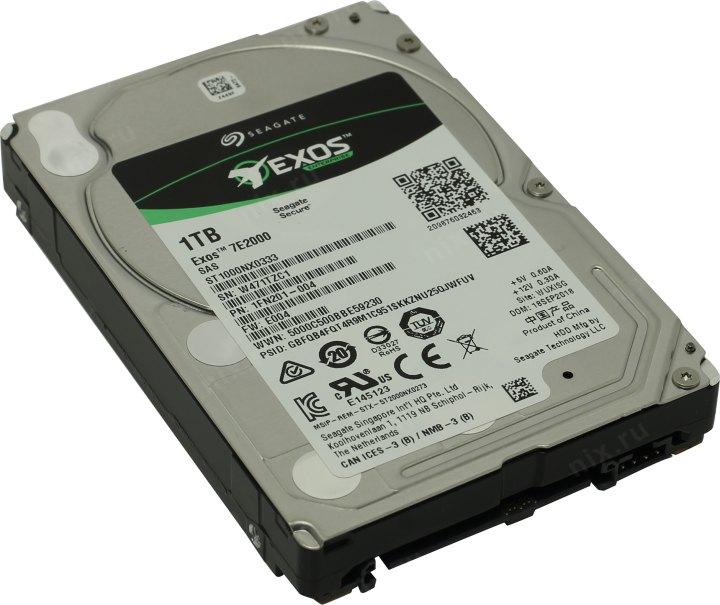 Жёсткий диск HDD 1 Tb SAS 12Gb/s Seagate Enterprise ST1000NX0333 2.5" 7200rpm 128Mb - фото 1 - id-p212700134