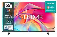 Телевизор QLED Hisense 55" 55E7KQ черный 4K Ultra HD 60Hz DVB-T DVB-T2 DVB-C DVB-S DVB-S2 WiFi Smart TV