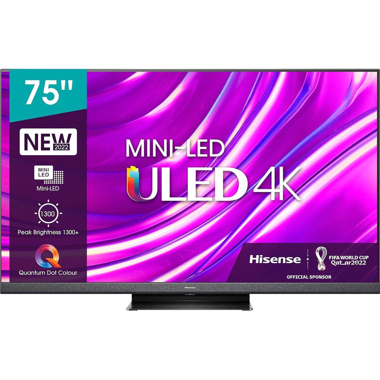 Hisense 75U8HQ Телевизор Mini LED 75'' , Ultra HD, Mini LED, 120Гц, Smart TV (ОС VIDAA U6), Wi-Fi, PCI 3000, - фото 1 - id-p214522937