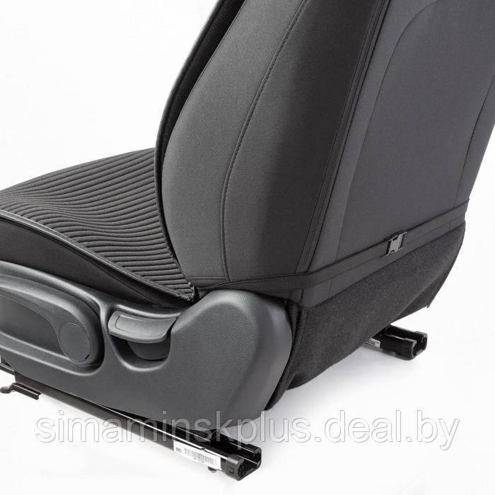 Накидки на передние сиденья Car Performance, 2 шт, fiberflax (лен), чёрный - фото 4 - id-p220051916