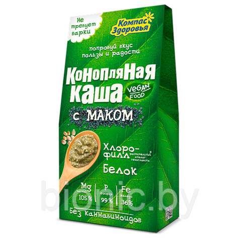 Каша конопляная с маком "Компас Здоровья", 250г 1/15, фото 2