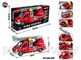 Пожарная машина «FIRE ENGINE» со звуковыми и световыми эффектами 666-68P