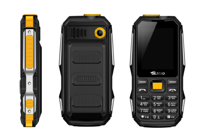 Мобильный телефон Olmio X04 (черный-оранжевый) - фото 1 - id-p220052962