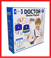 KN636 Игровой набор "Доктор" с халатом, Doctor Theme Playset