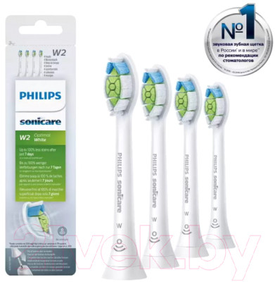 Набор насадок для зубной щетки Philips Optimal White HX6064/10 - фото 2 - id-p220059922