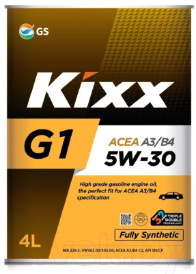 Моторное масло Kixx G1 A3/B4 5W30 / L531044TE1 - фото 1 - id-p220056807