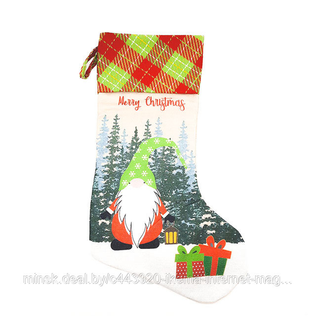 Рождественский носок для подарков (48*29 см.) арт. ТМ48-8