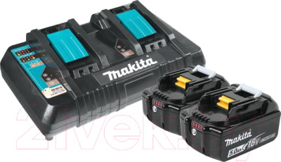 Набор аккумуляторов для электроинструмента Makita BL1850B + DC18RD / 191L75-3 - фото 1 - id-p220081680
