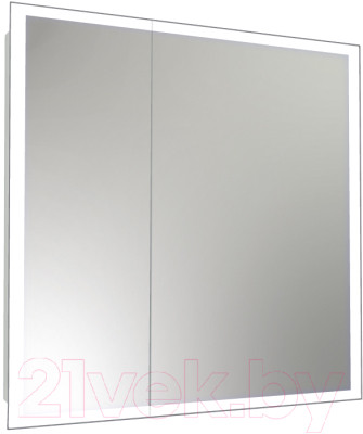 Шкаф с зеркалом для ванной Континент Reflex Led 80x80 - фото 1 - id-p220078256