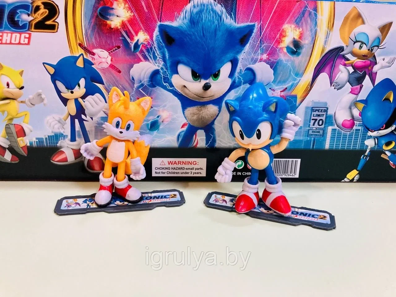 Набор фигурок героев Соник (Sonic), 6 героев арт. В9284-6 - фото 2 - id-p220092430