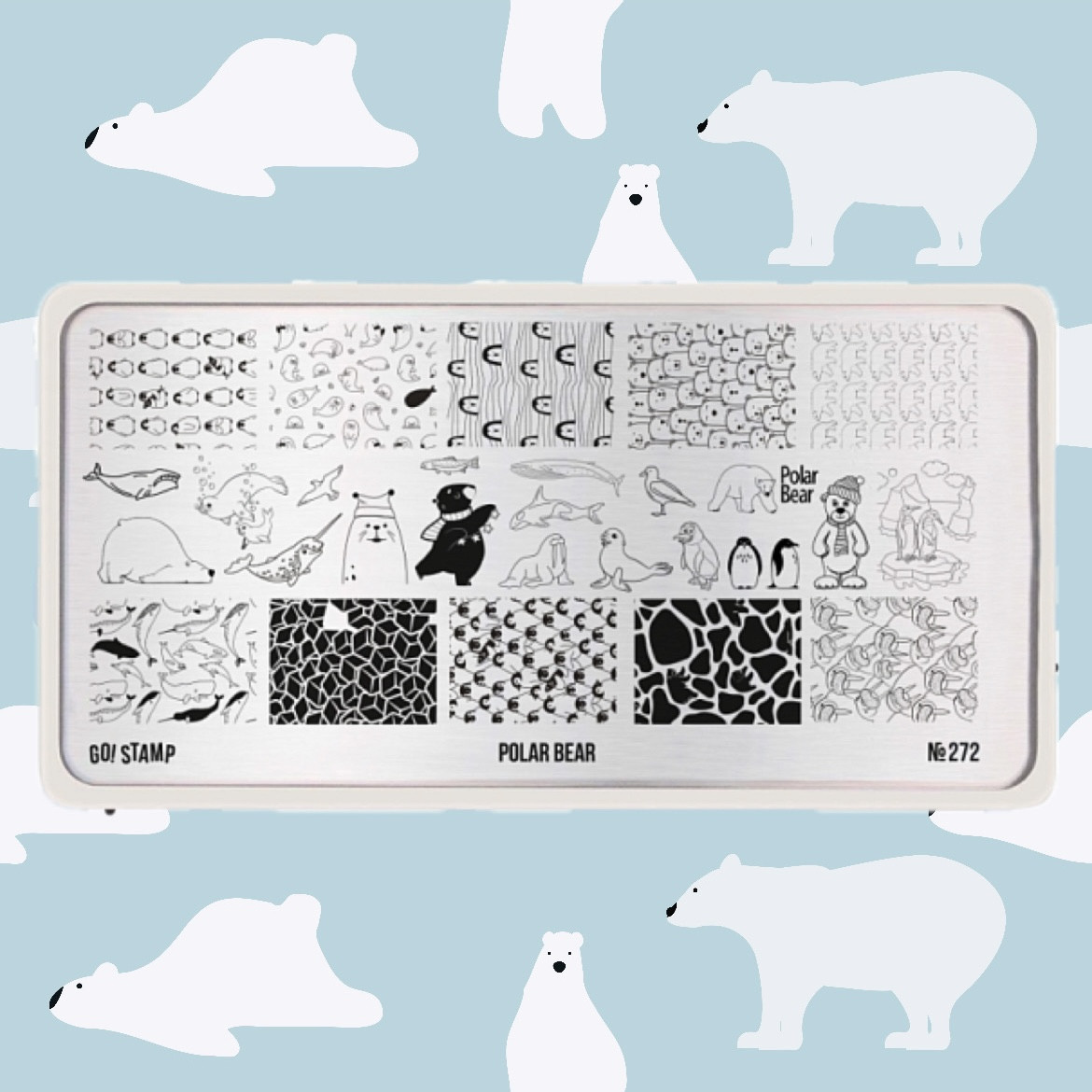 Пластина для стемпинга Go! Stamp 272 Polar Bear