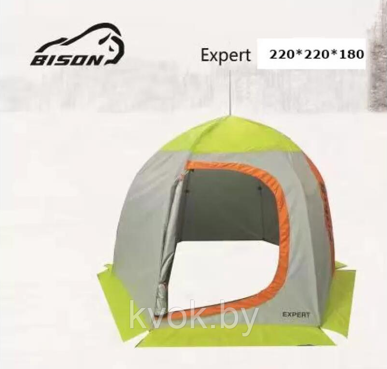 Палатка зимняя Bison Expert Зонт (2.2х2.2х1.8м) - фото 2 - id-p220094937