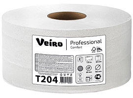 Бумага туалетная  Veiro Professional Comfort в средних рулонах 170 м, 2 слоя, T204