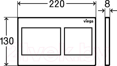 Кнопка для инсталляции Viega Visign for Style 21 / 773250 - фото 3 - id-p220097749